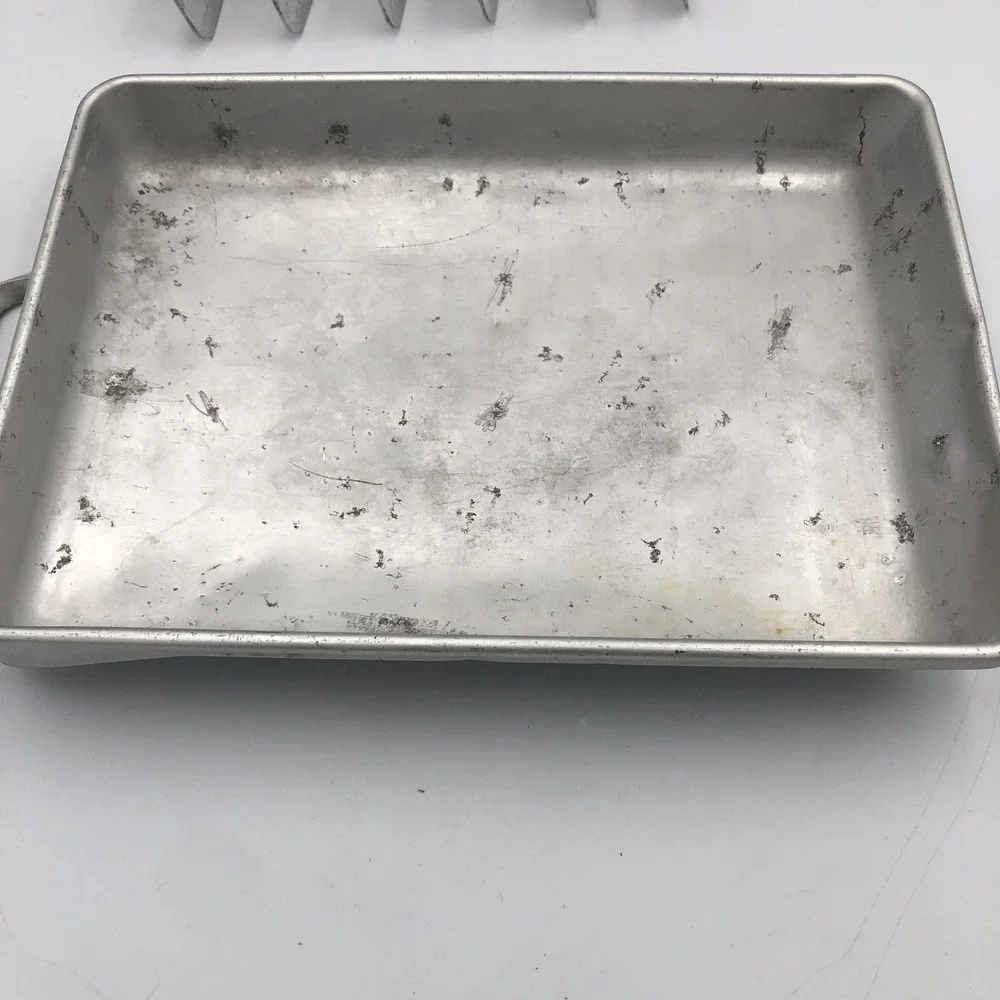 Vintage Double Fridgidaire Ice Cube Tray Quickube Aluminum Metal Quick‎ Release